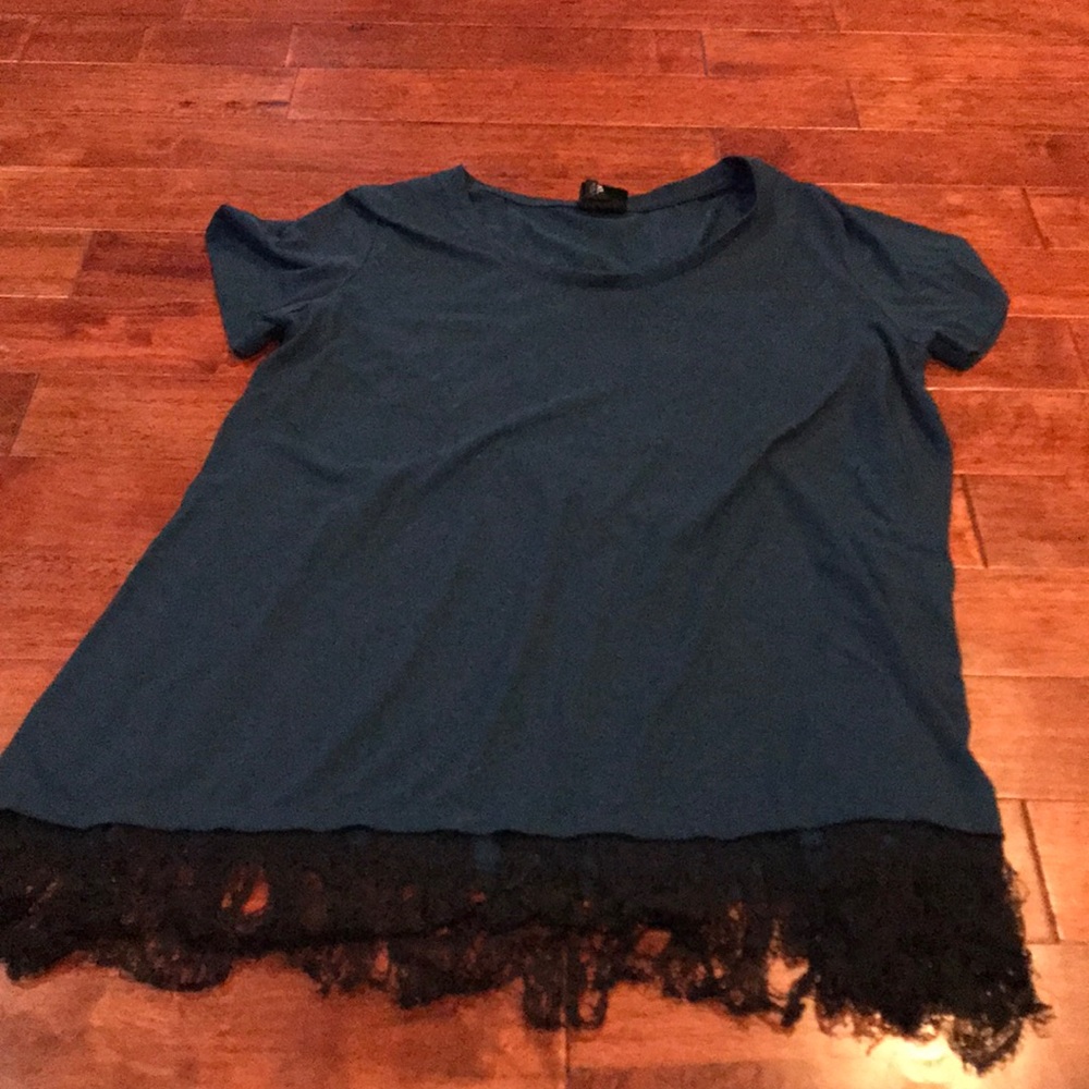 Mossimo dark jade green short sleeve